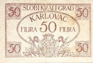 Yugoslavia Notgeld 50 Filira, 1919 obverse