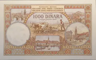 Yugoslavia 1.000 Dinara, 1920 reverse