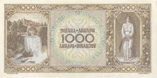 Yugoslavia 1.000 Dinara, 1946 reverse