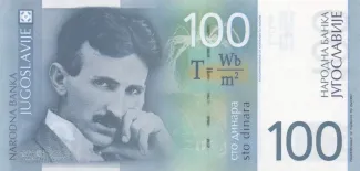 Yugoslavia 100 Dinara, 2000 obverse