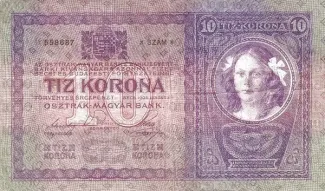 Yugoslavia 10 Kruna, 1919 reverse