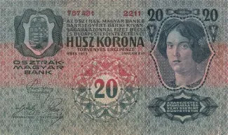 Yugoslavia 20 Kruna, 1919 reverse