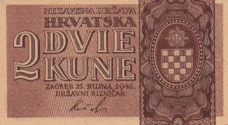 Yugoslavia 2 Kune, 1942 obverse