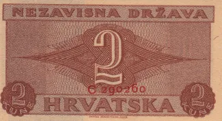 Yugoslavia 2 Kune, 1942 reverse