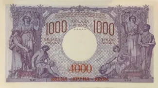 Yugoslavia 4.000 Kruna, 1919 obverse
