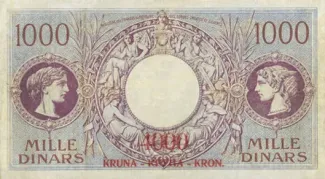 Yugoslavia 4.000 Kruna, 1919 reverse
