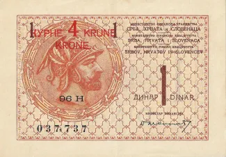 Yugoslavia 4 Krune, 1919 obverse