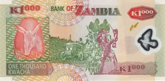 Zambia 1.000 Kwacha, 2003-2012 reverse