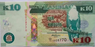 Zambia 10 Kwacha, 2014 image