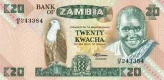 Zambia 20 Kwacha, 1980 image