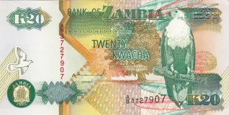 Zambia 20 Kwacha, 1995 image
