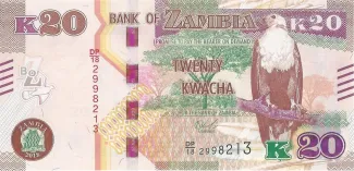 Zambia 20 Kwacha, 2022 image