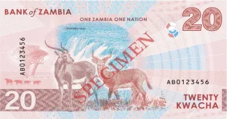 Zambia 20 Kwacha, 2024 reverse