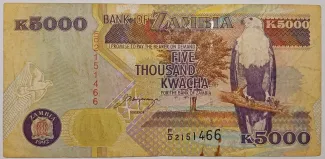 Zambia 5.000 Kwacha, 2001 image