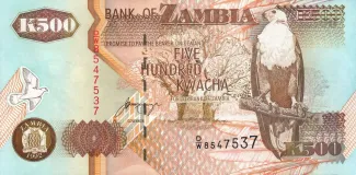 Zambia 500 Kwacha, 2003 image