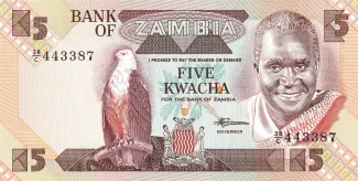 Zambia 5 Kwacha, 1986 image