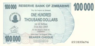 Zimbabwe 100 000, 2006 image