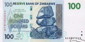 Zimbabwe 100 Dollars, 2007 image