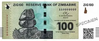 Zimbabwe 100 ZiG, 2024 image