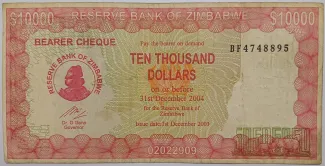 Zimbabwe 10 000, 2003 image