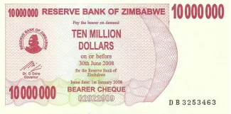 Zimbabwe 10 000, 2008 image