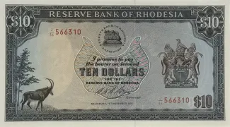 Zimbabwe 10 Dollars, 1979 image