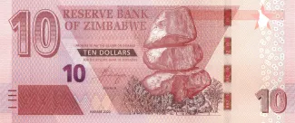 Zimbabwe 10 Dollars, 2020 image