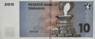Zimbabwe 10 ZiG, 2024 reverse