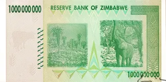Zimbabwe 1 000, 2008 reverse