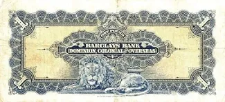 Southern Rhodesia 1 Pound, 1926-1937 reverse