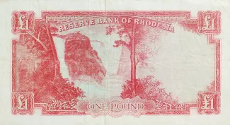 Rhodesia 1 Pound, 1964 reverse