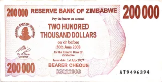 Zimbabwe 200 000, 2007 image