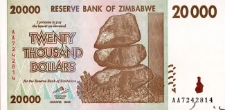 Zimbabwe 20 000, 2008 image