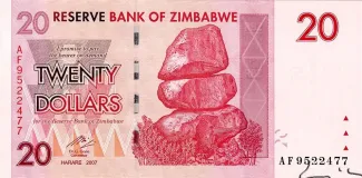Zimbabwe 20 Dollars, 2007 image