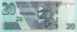 Zimbabwe 20 Dollars, 2020 image
