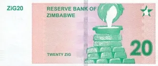 Zimbabwe 20 ZiG, 2024 reverse