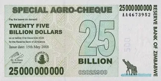 Zimbabwe 25 000, 2008 image