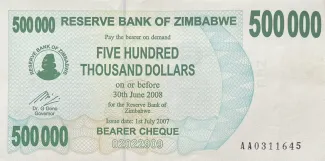 Zimbabwe 500 000, 2007 image