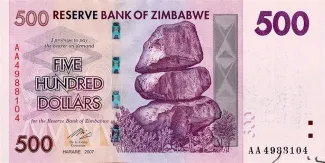 Zimbabwe 500 Dollars, 2007 image