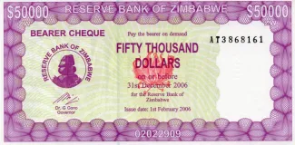 Zimbabwe 50 000, 2006 image