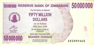 Zimbabwe 50 000, 2008 image