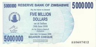 Zimbabwe 5 000, 2008 image