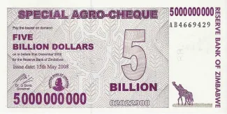Zimbabwe 5 000, 2008 image