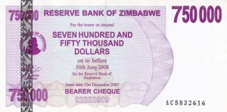 Zimbabwe 750 000, 2007 image